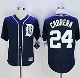 Detroit Tigers #24 Miguel Cabrera Navy Blue New Cool Base Stitched Baseball Jersey,baseball caps,new era cap wholesale,wholesale hats